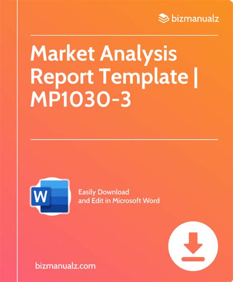 Market Analysis Report Template Word