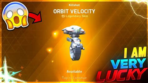 I GOT ORBIT VELOCITY SKIN OF KILLSHOT LEGENDARY SKIN LOOT