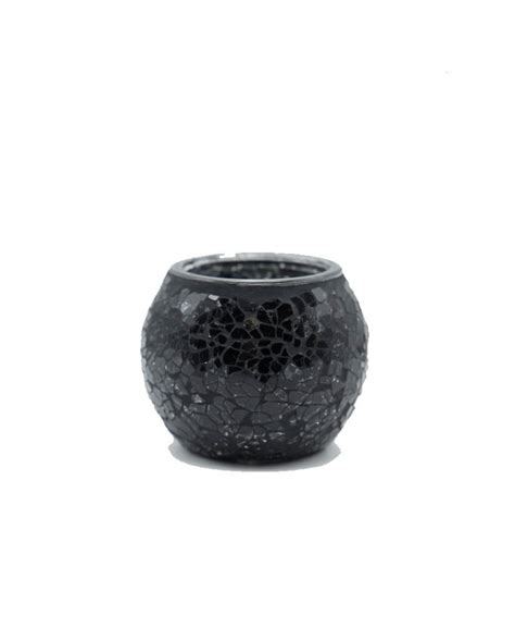 Black Cracked Stone Tealight Votive Party On Demand Los Angeles