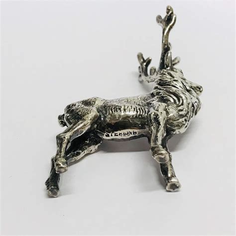 Sterling Silver Reindeer Figurine