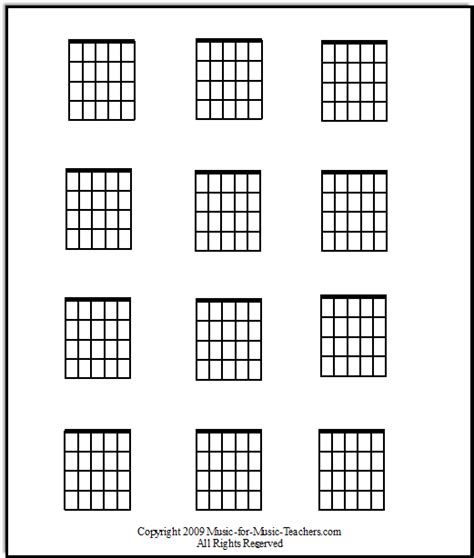 Guitar Blank Chord Sheet