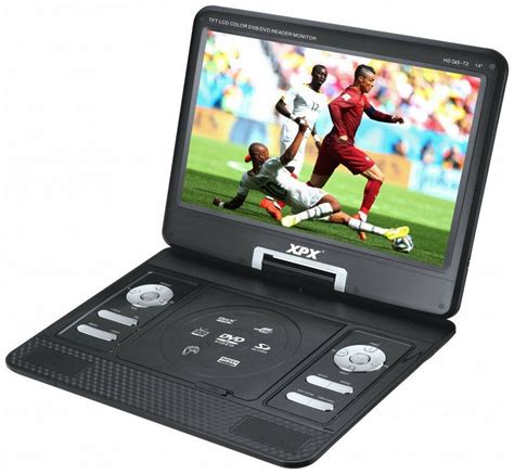 Портативный DVD плеер XPX EA-1369L с цифровым тюнером DVB-T2 14" Корея ...
