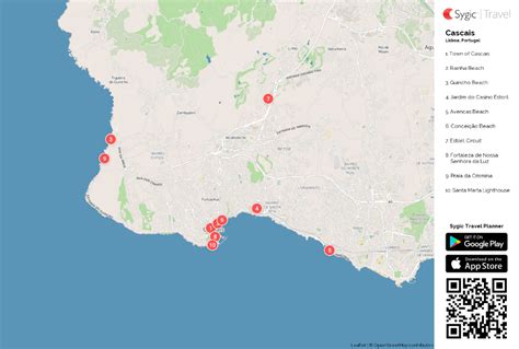 Cascais Printable Tourist Map Printable Maps Printables Tourist Map