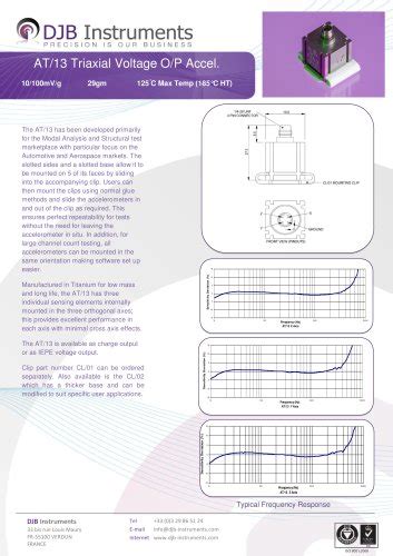 At Iepe Triaxial Piezoelectric Accelerometer Djb Instruments Uk