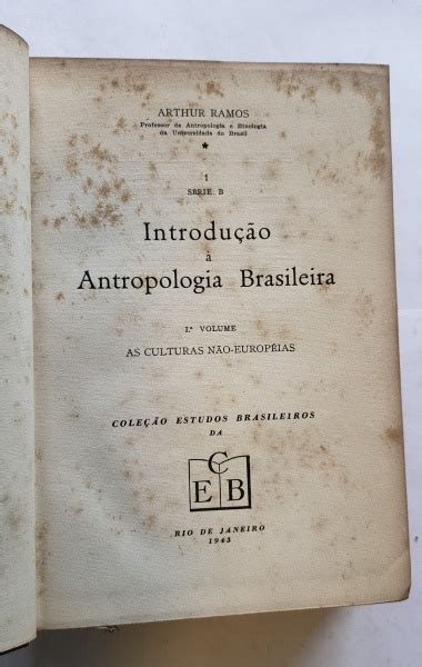 INTRODUÇAO A ANTROPOLOGIA BRASILEIRA de Arthur Ramos