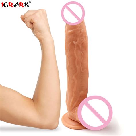 IGRARK süper uzun büyük büyük yapay Penis 11 8 inç 30cm Anal yapay