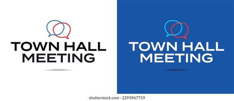 Town Hall Meeting On Door Sign Stock Vector Royalty Free 2276688993