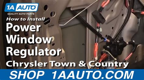 How To Install Replace Power Window Regulator Chrysler Town And Country