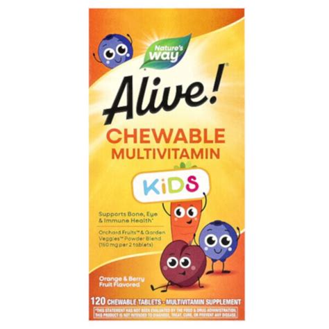 Заказать Детские мультивитамины Alive Kids Chewable Multivitamin