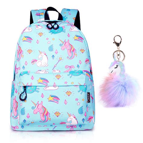 Evbea Unicorn Backpack Lightweight Water Resistant Cute Rainbow