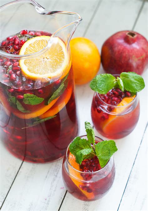 Pomegranate Sangria Popsugar Food