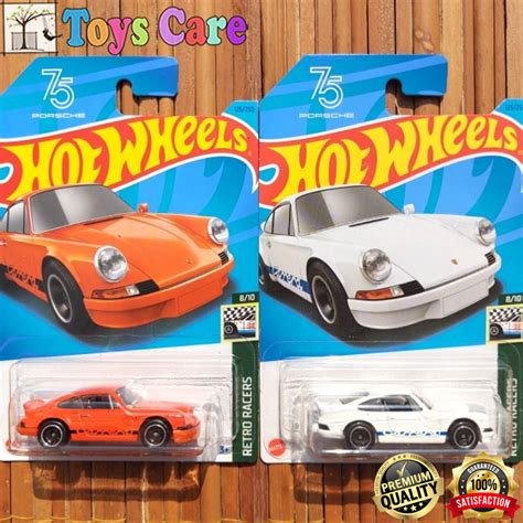 PUTIH Hotwheels PORSCHE 911 CARRERA RS 2 7 White ORANGE 2023 SPORT