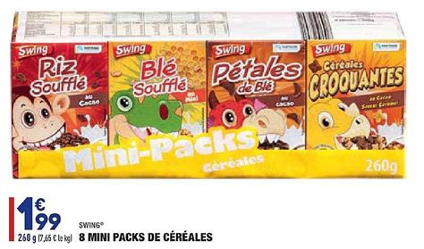 Promo Mini Packs De C R Ales Swing Chez Aldi Icatalogue Fr