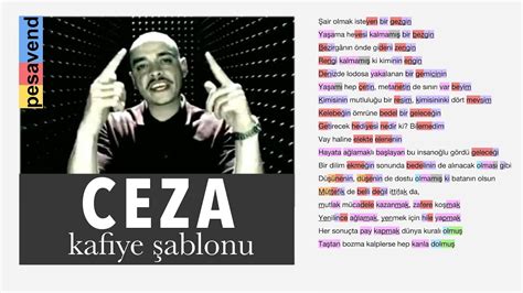 Ceza Med Cezir Sözler Kafiye Şablonu YouTube