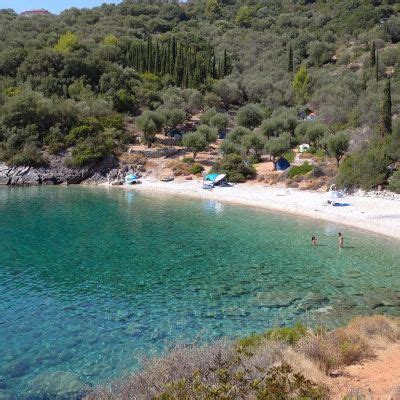 Sarakiniko Beach Vathy Insel Ithaka Griechenland Detaillierte