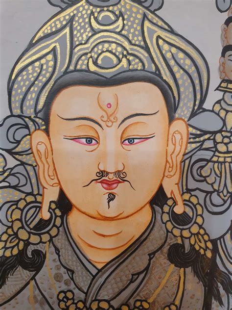 Buddhist Hand Painted Thangka Of Padmasambhava Price Us Thangka