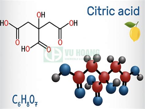 Axit Citric C6h8o7 Hóa Chất Vũ Hoàng Phân Phối Hóa Chất Uy Tín