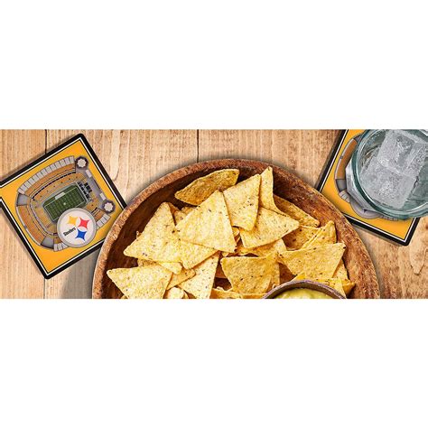 Youthefan Pittsburgh Steelers 3 D Stadium Views 2 Piece Coaster Set