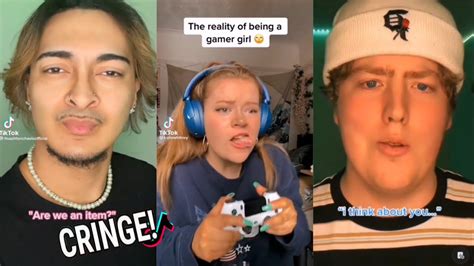 Minutes Of Reacting To Cringe Povs Tik Tok Compilation Pt Youtube