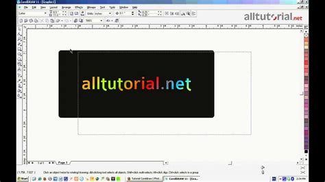 Tutorial Coreldraw Cara Membuat Desain Text Warna Warni Youtube