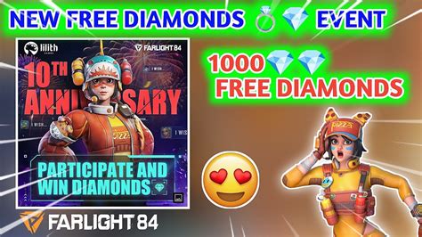 Farlight 84 10th Anniversary Event Get Free Diamonds In Farlight 84