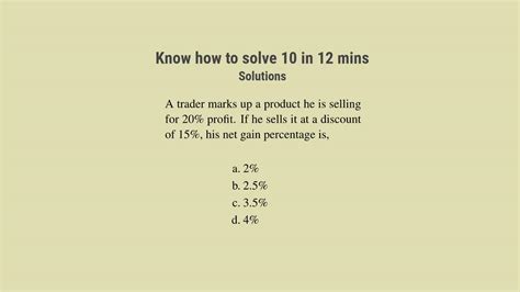 Profit And Loss Questions With Solutions For Ssc Cgl Set