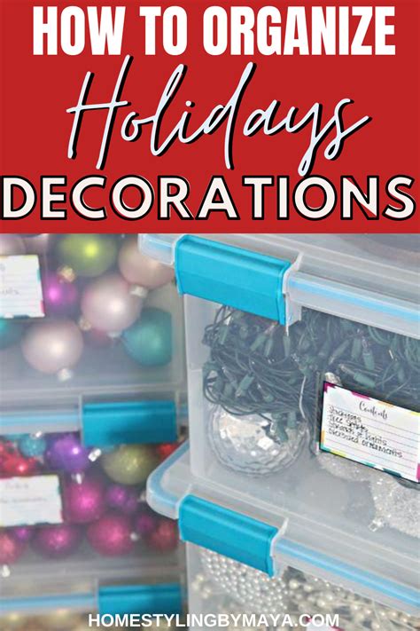 How To Organize Holiday Decorations During The Year Artofit