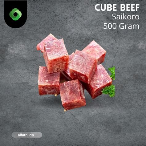 Jual Saikoro 500 Gram Cube Beef Import Beef Frozen Beef Shopee