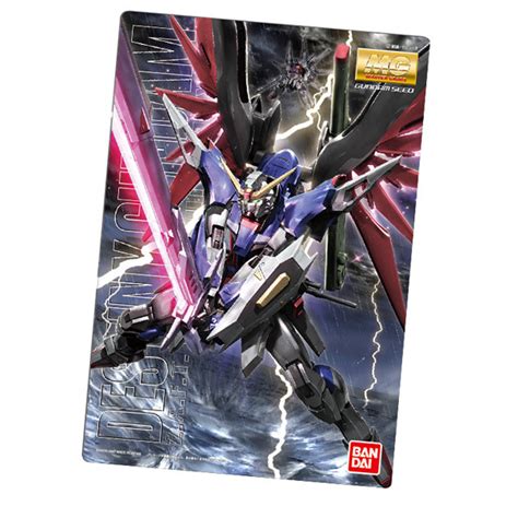 CARTA PROMOCIONAL GUNPLA PACKAGE ART COLLECTION MG DESTINY GUNDAM Nº 086