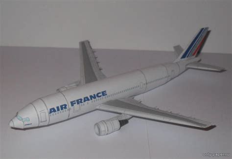 Airbus A300 600 Air France Bruno Vanhecke из бумаги модели сборные бумажные скачать бесплатно