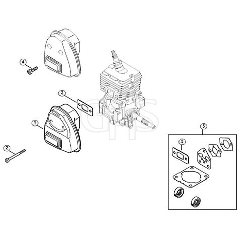 Genuine Stihl Fs70 Rc E C Muffler Ghs