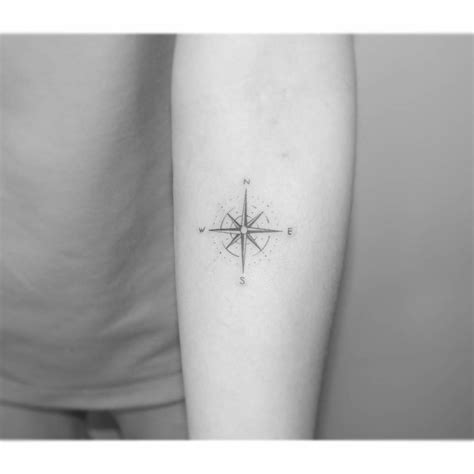 Compass Rose Tattoo Located On The Inner Forearm