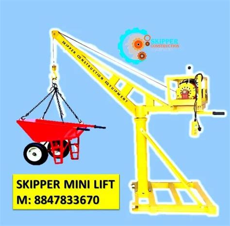 Mini Crane Skipper Mini Crane For Construction Material Lifting