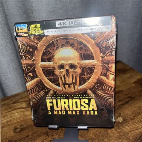 FURIOSA A MAD Max Saga Steelbook 4K UHD Blu Ray Digital NEW