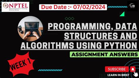 Programming Data Structures And Algorithms Using Python Week 1