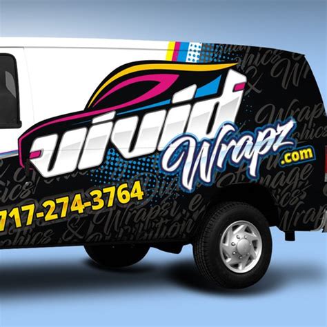 Vehicle and logo design for vivid wrapz a vehicle printing and wrap ...