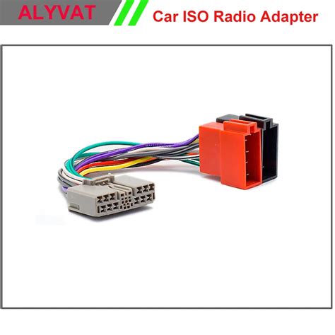 Car ISO Stereo Adapter Connector For Honda Mitsubishi Outlander XL