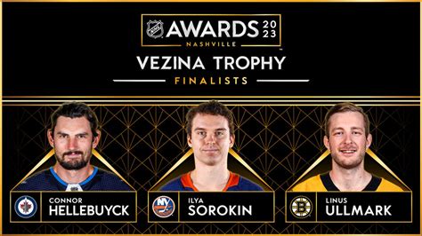 NHL announces 2023 Vezina Trophy finalists | RMNB