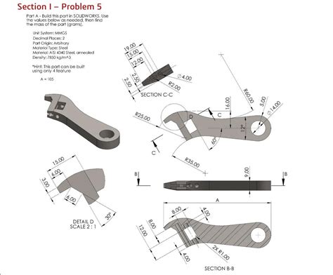 Cswa Practice Package Dimensioning And Relations Rsolidworks