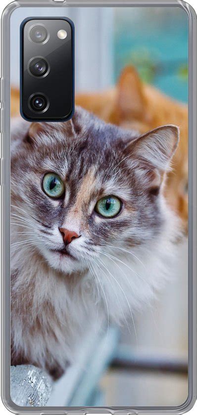 Geschikt Voor Samsung Galaxy S20 FE Hoesje Kat Raam Katten