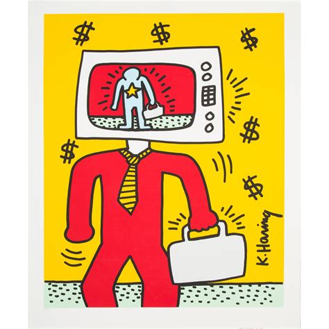 Keith Haring TV Man - Prints - PTS20870 | The RealReal