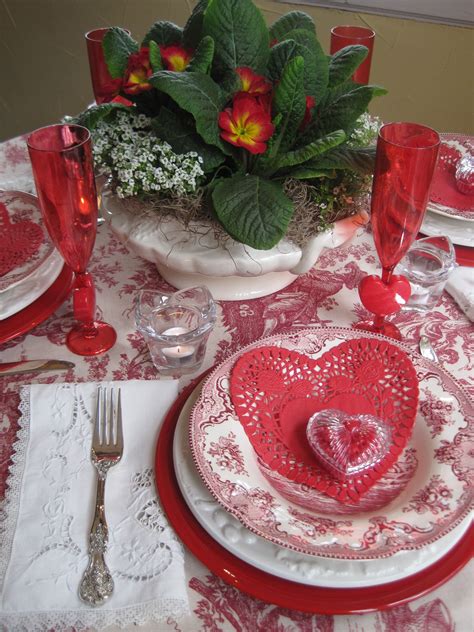 Valentines Valentines Day Tablescapes Valentine Tablescape