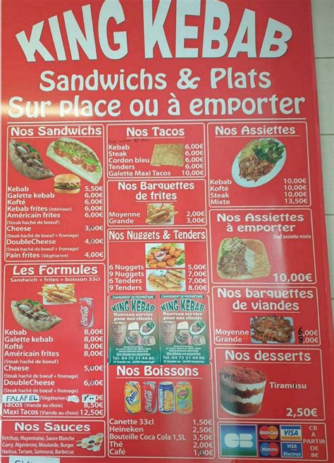 King Kebab Hauterives Menu Et Photos