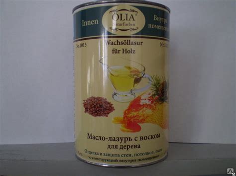 Масло-лазурь с воском, для дерева №2015 купить за 421 руб./л в Москве ...