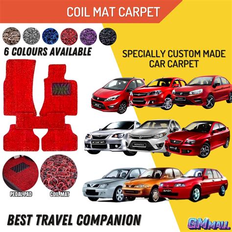 CAR CARPET PROTON Wira Waja Persona Saga BLM Iswara Gen2 Saga Lama 12MM