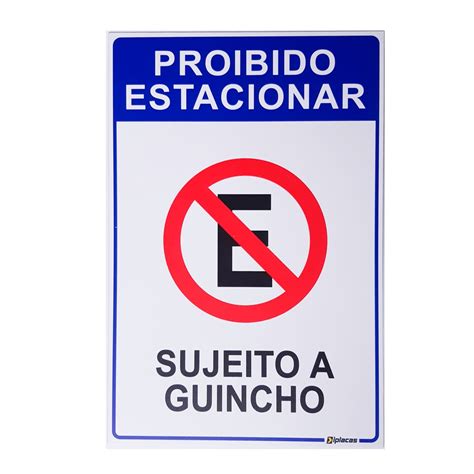 Placa Proibido Estacionar Garagem Guincho Horas Reservado Carga E