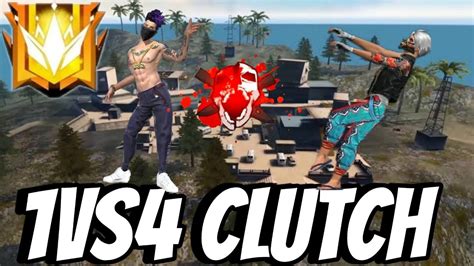 1vs4 Clutch Gameplay Clashsquad Freefire Youtube