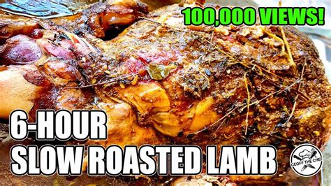 Ep Hour Slow Roasted Leg Of Lamb Kamado Joe Classic Youtube