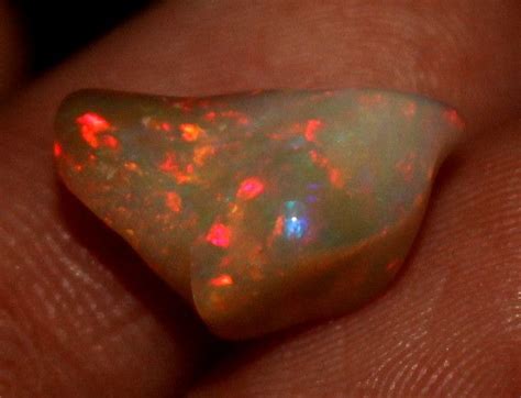 3 60 Crt Natural Ethiopian FreeForm Welo Fire Opal Carvin 197 Fire