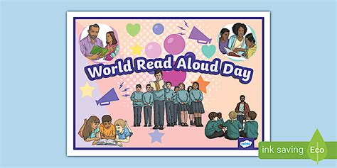 World Read Aloud Day Display Poster Teacher Made Twinkl